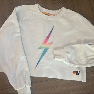 Aviator Nation cropped sweatshirt Small